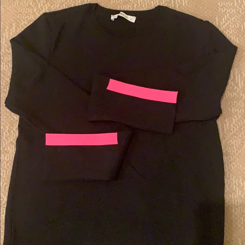 Zara women’s black knit sweater